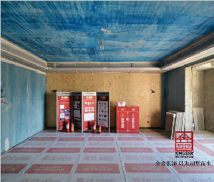 榮盛華府215平米裝修施工現(xiàn)場(chǎng)