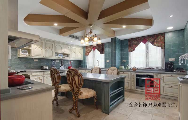 國賓壹號280平米美式風(fēng)格裝修實景