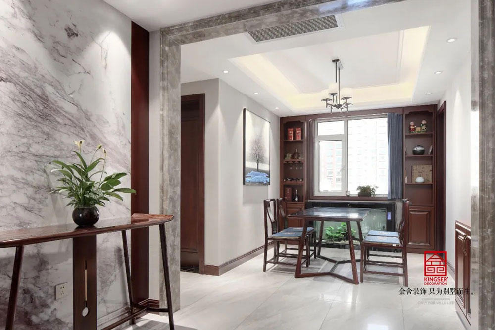 保利拉菲公館裝修-中式風格-餐廳