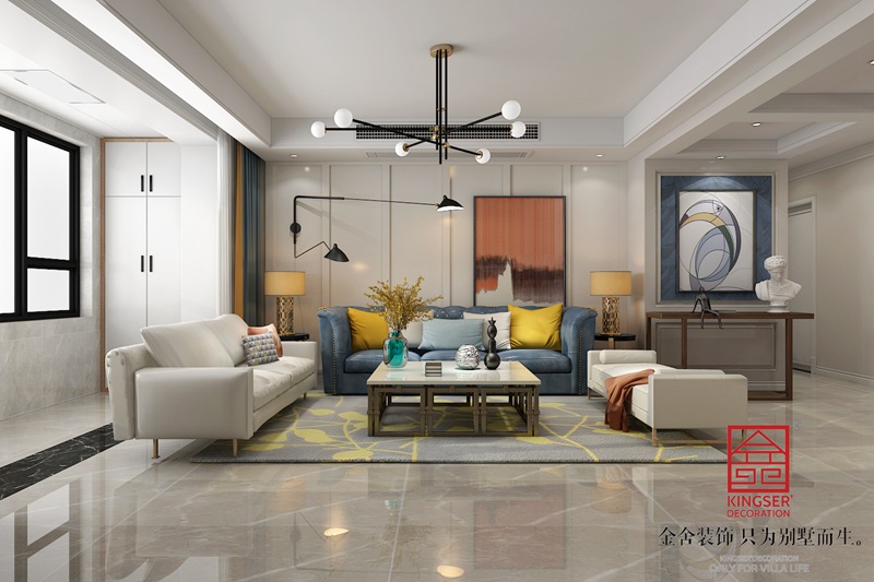 天山國賓壹號(hào)149平米北歐風(fēng)格裝修效果圖