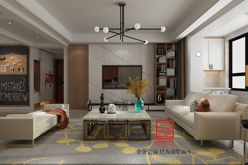 國賓壹號(hào)149平米裝修-北歐風(fēng)格-客廳