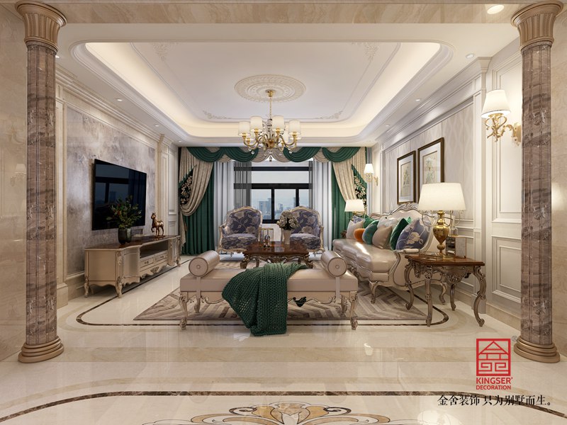 東南智匯城191平米歐式風格裝修效果圖