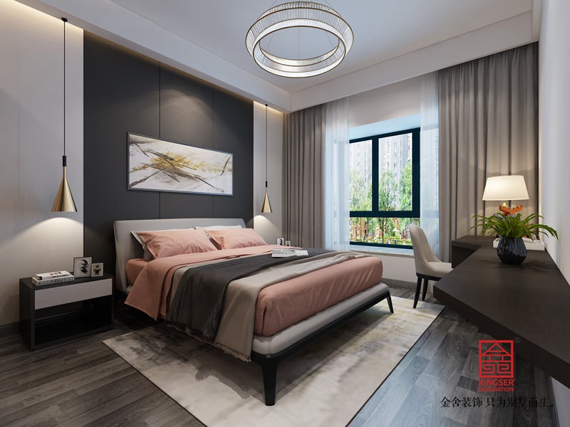 紫晶悅城210平米裝修-臺式風格-臥室