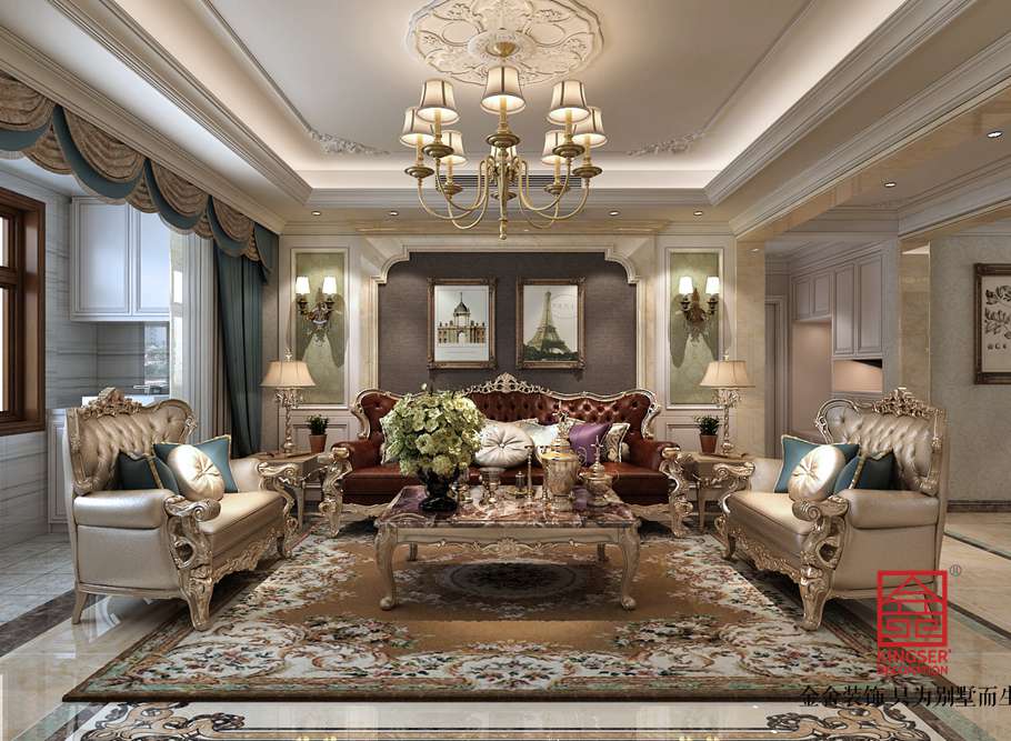 國(guó)賓壹號(hào)139平米歐式風(fēng)格裝修效果圖