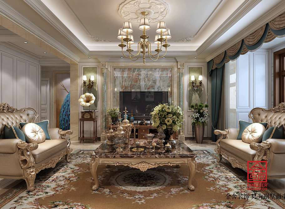 國(guó)賓壹號(hào)139平米歐式風(fēng)格裝修效果圖