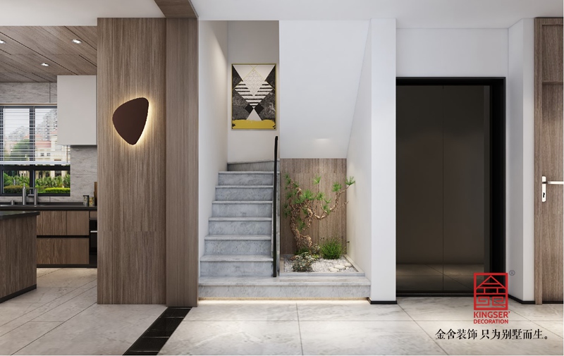 龍湖天辰原著200平米裝修-現(xiàn)代簡(jiǎn)約-樓梯