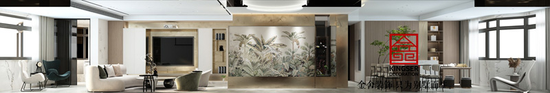 榮盛華府210㎡現(xiàn)代簡約裝修實景