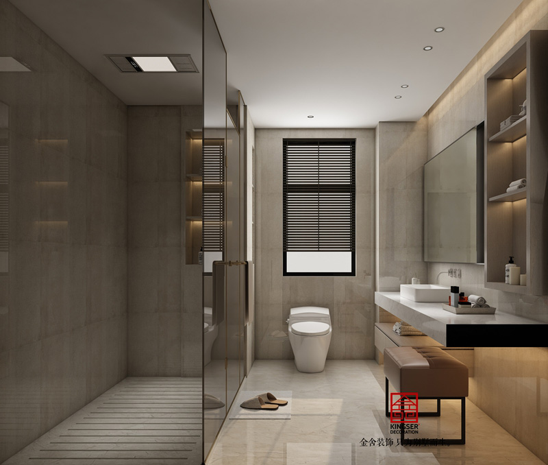 榮盛華府210㎡現(xiàn)代簡約裝修實景