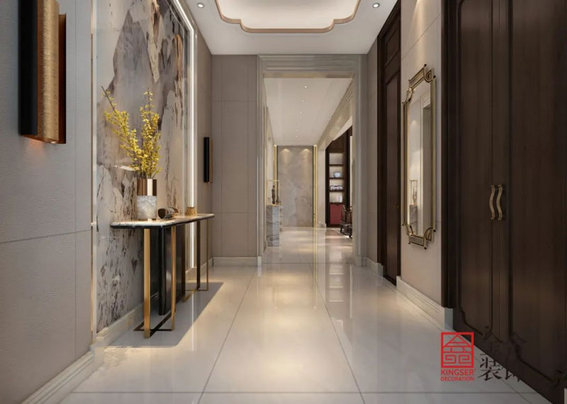 西山林語1400㎡新中式別墅裝修實(shí)景