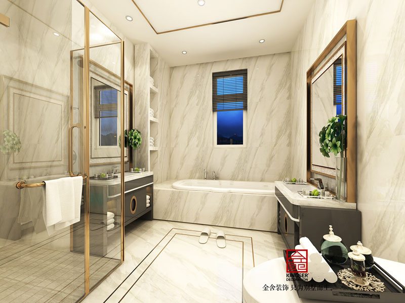  啟銳園190平米新中式裝修衛(wèi)生間效果圖