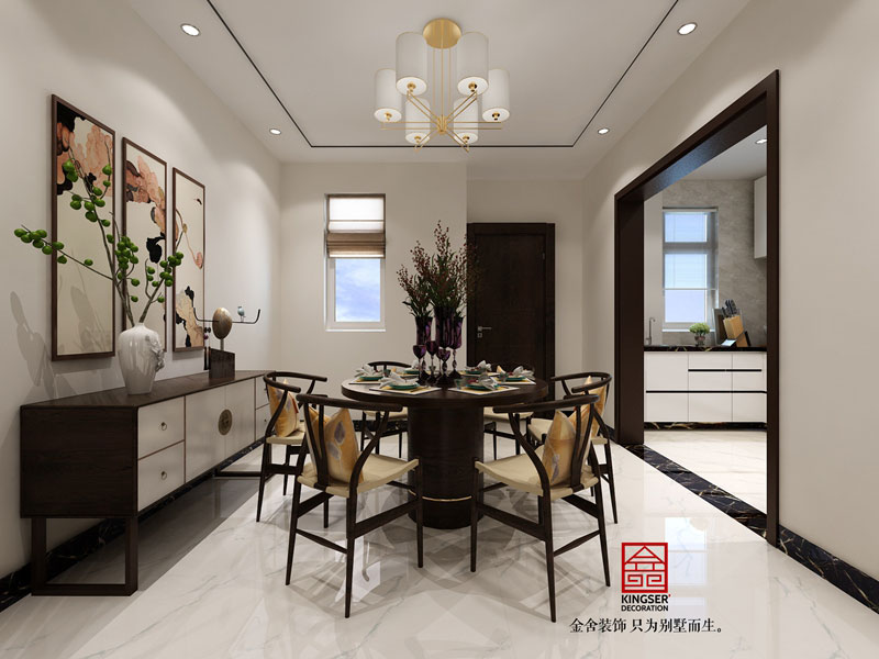 啟銳園190平米裝修-餐廳效果圖