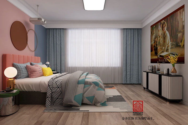 國賓壹號(hào)美式風(fēng)格裝修-臥室