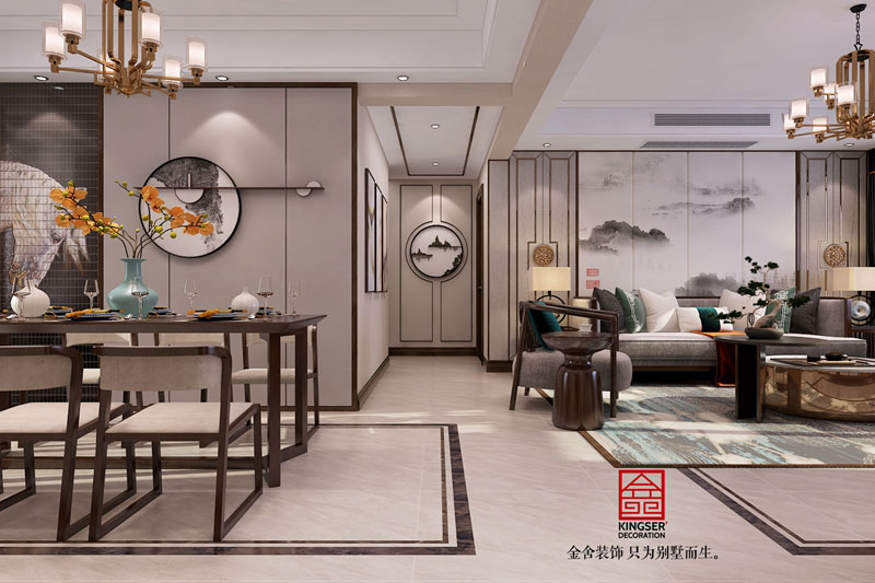 國賓壹號(hào)新中式風(fēng)格裝修效果圖-玄關(guān)