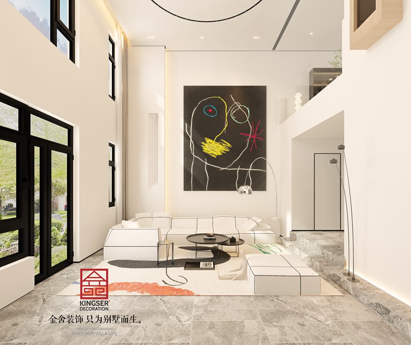 榮盛御府440平米現(xiàn)代風格別墅裝修設計