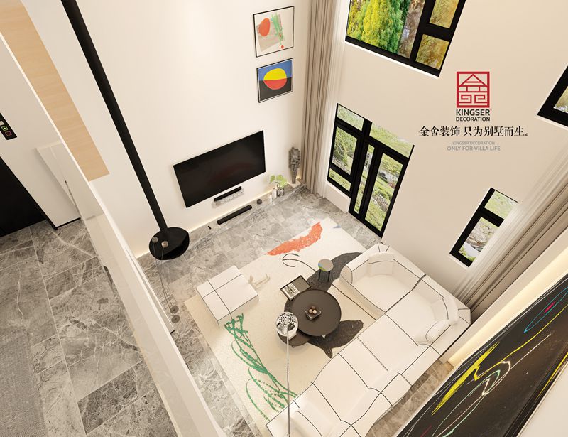 榮盛御府440平米現(xiàn)代風格別墅裝修設計