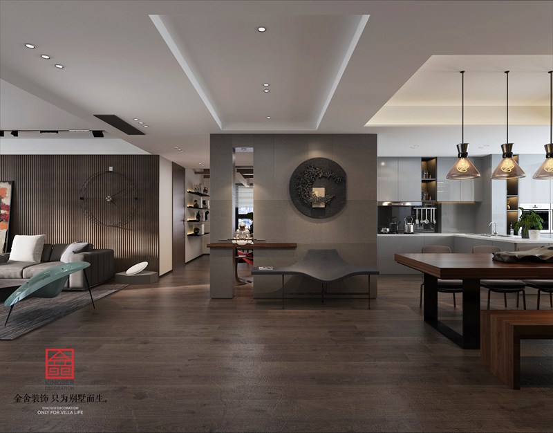 榮盛華府190㎡臺式簡約風(fēng)格裝修設(shè)計(jì)