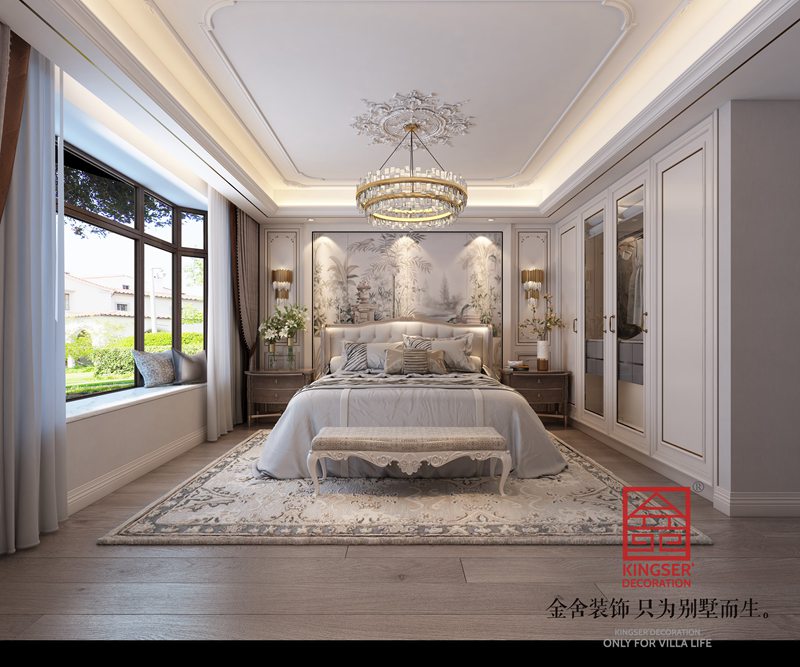 玫瑰灣歐式風(fēng)格別墅裝修臥室設(shè)計(jì)