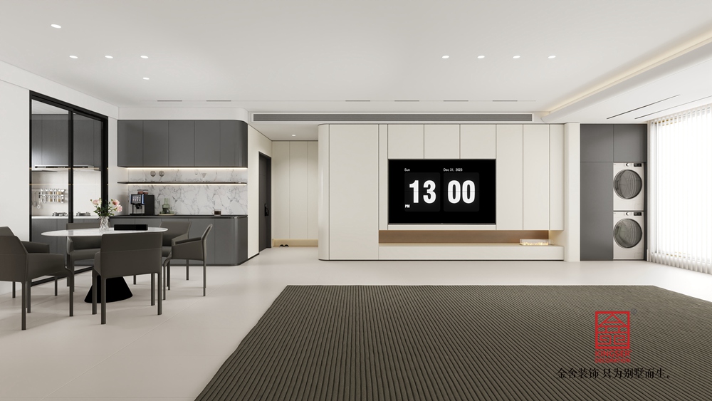 云和賦162平米現(xiàn)代簡約裝修-客廳