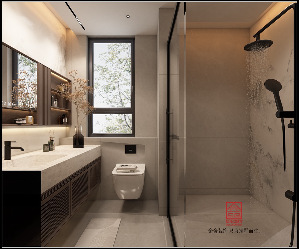 中海峯200平米中式風格裝修-衛(wèi)生間