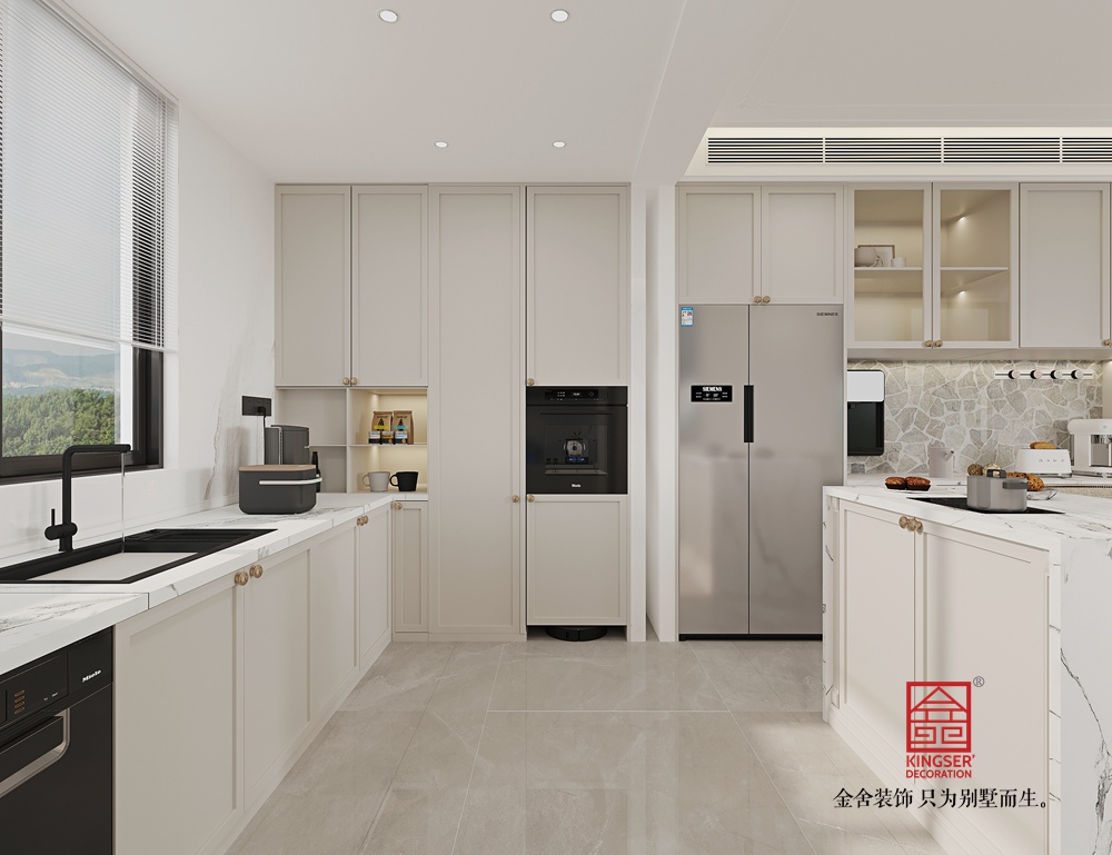 瑞凝府211平米美式輕奢風(fēng)格裝修-廚房